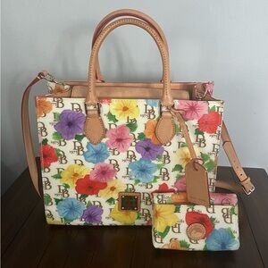 2pc Dooney & Bourke Hand Bag w/Wallet